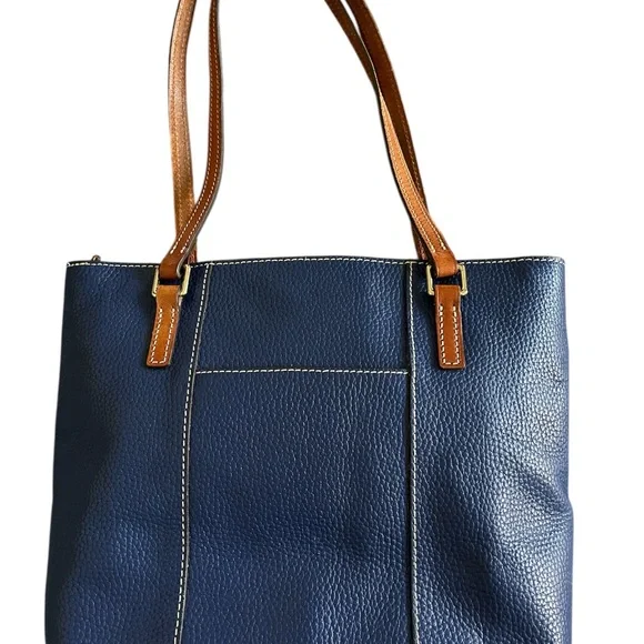 Dooney & Bourke Blue Pebbled Leather Tote - NWOT - Picture 3 of 10